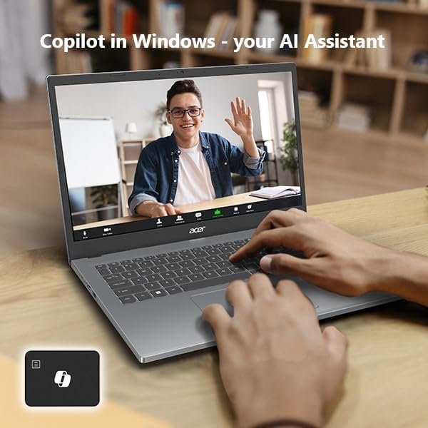Acer Aspire 3 A315-24P-R7VH Slim Laptop | 15.6" Full HD IPS Display | AMD Ryzen 3 7320U Quad-Core Processor | AMD Radeon Graphics | 8GB LPDDR5 | 128GB NVMe SSD | Wi-Fi 6 | Windows 11 Home in S Mode