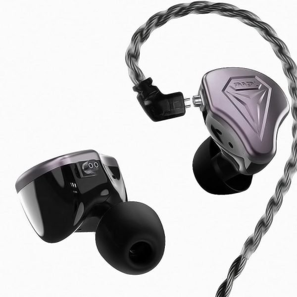 FAAEAL Unbounded HiFi Earphone,10mm Double Magnetic Dynamic Driver+DLC Diaphragm Music IEM Headphone with 3.5mm Jack,Audiophile Professional Tuning 2PIN Detachable in-Ear Monitor (Gray No Mic)