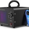 0zone Generator 30000mg - O3 Air Purifier for Home & Car, Ozone Machine Odor Removal for Smoke & Pet (Black)