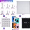 LET'S RESIN Chess Molds for Resin Casting, Upgraded Resin Chess Set Mold with 16 Piece 3D Full Size Chess Checkers & Chess Board Epoxy Silicone Resin Molds, DIY Chess Board Game, Christmas Gifts