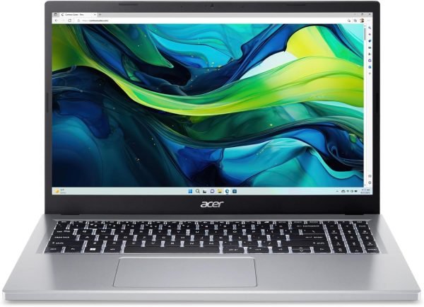 Acer Aspire 3 A315-24P-R7VH Slim Laptop | 15.6" Full HD IPS Display | AMD Ryzen 3 7320U Quad-Core Processor | AMD Radeon Graphics | 8GB LPDDR5 | 128GB NVMe SSD | Wi-Fi 6 | Windows 11 Home in S Mode
