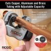 RIDGID 32573 Model 118 2-in-1 Close Quarters AUTOFEED 1/4" to 1-1/8" Metal Tubing Compact Cutter, Silver/Black